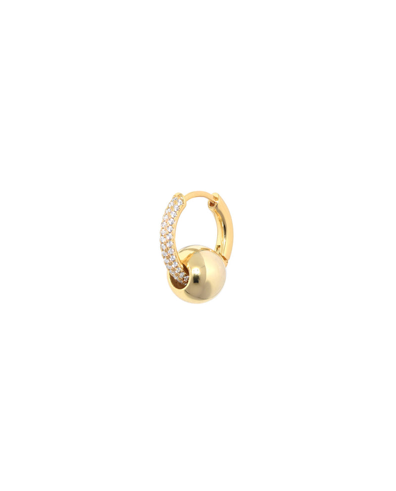 Bernice Gemstone Oorbel - Goud