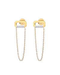 Mini Loulou Chain Oorbellen Goud