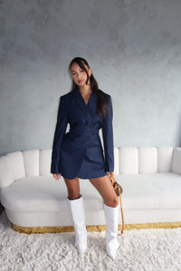 Blazer Dress - Dark Blue