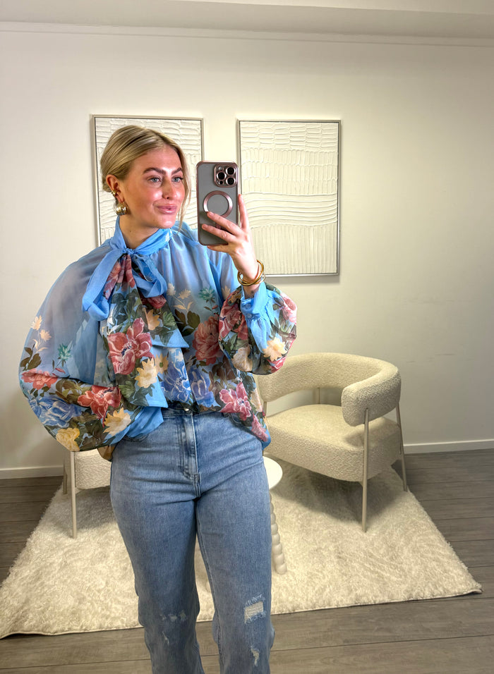 Beate Blouse - Blue