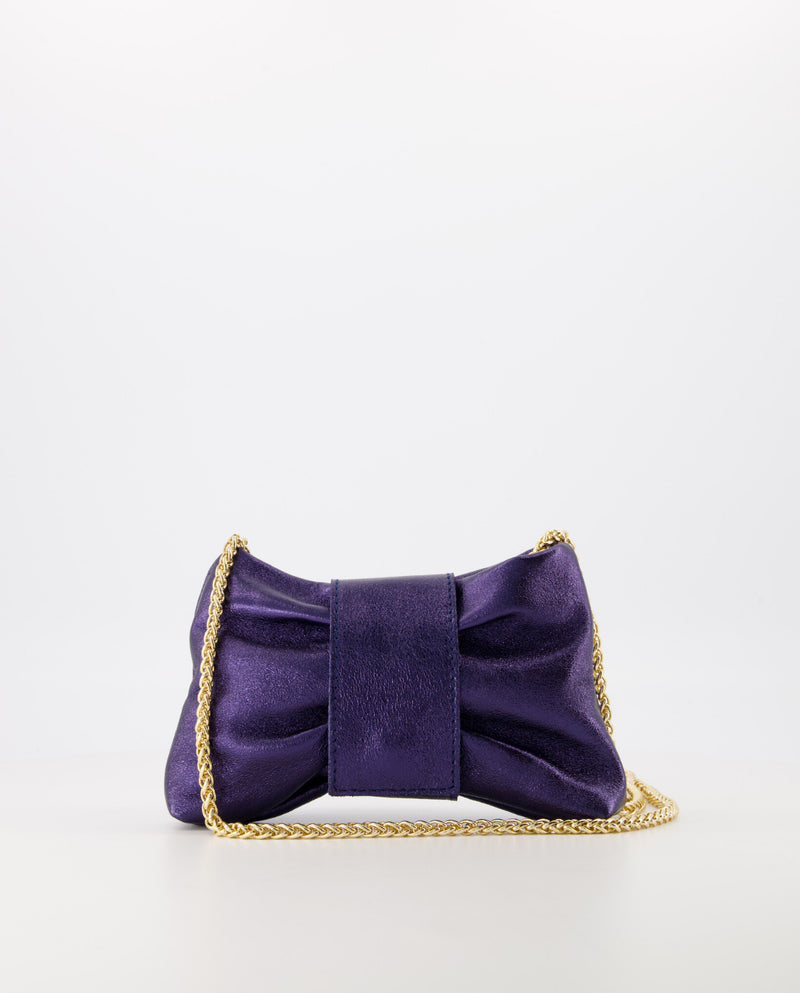 Bowi Metallic Bag - Donkerblauw