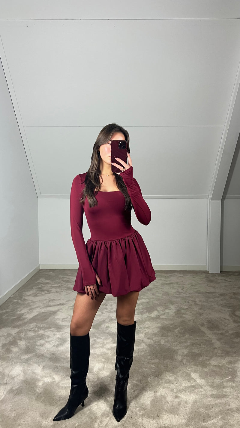 Hannah Dress - Bordeaux