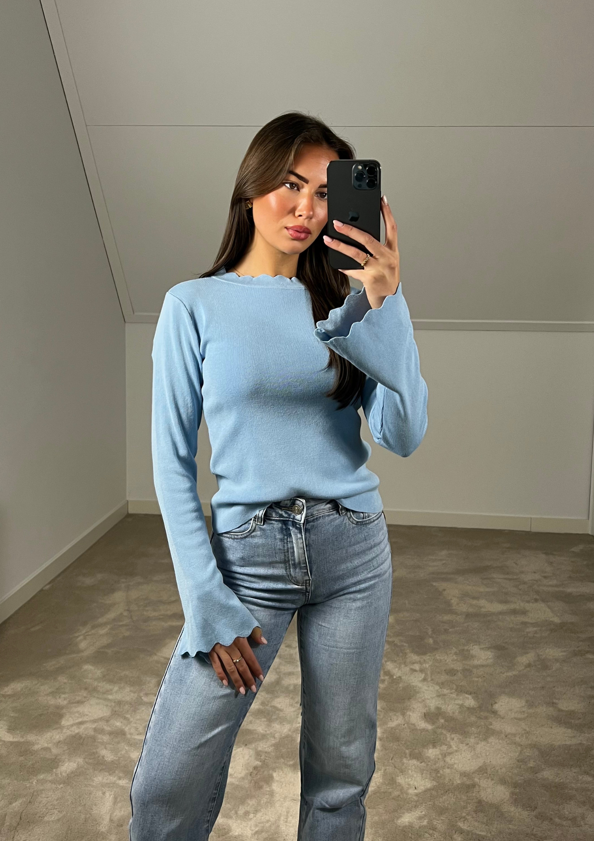 Giselle Top - Baby Blue