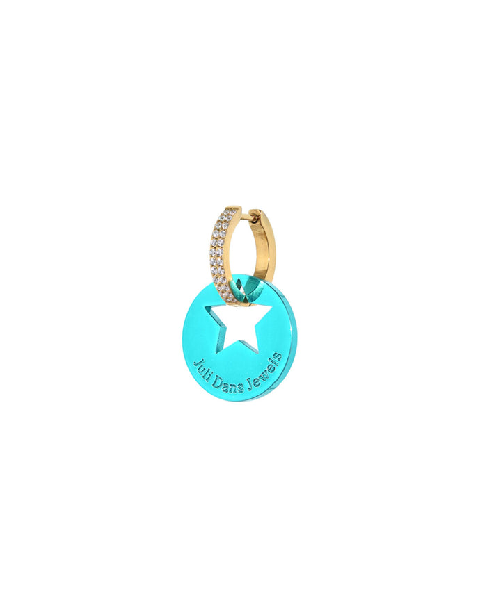 Star Oorbel Turquoise